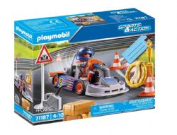 PLAYMOBIL SPORT ET ACTION - ENSEMBLE CADEAU PILOTE DE KART #71187